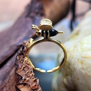 Gold Bee 14k Gold Plated Ring Neiman Marcus Minimalist Jewelry